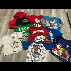 Toddler Boy 2T Paw Patrol Clothing Lot